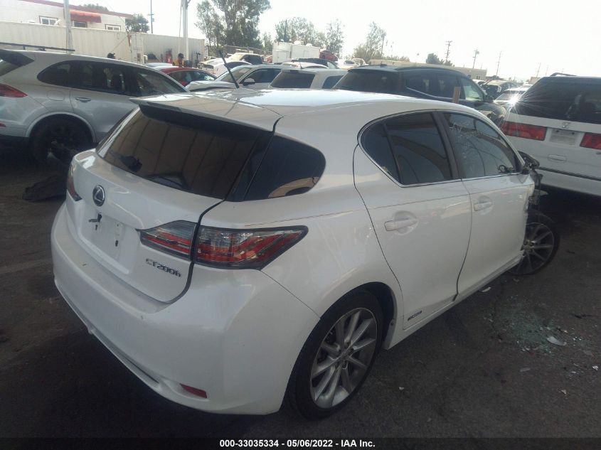 2013 LEXUS CT 200H HYBRID JTHKD5BH9D2126072