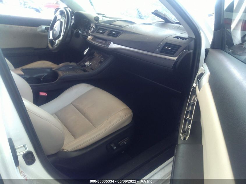 2013 LEXUS CT 200H HYBRID JTHKD5BH9D2126072