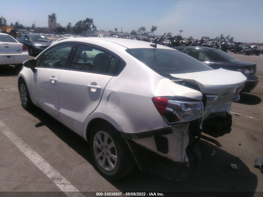 2014 KIA RIO LX KNADM4A33E6386663