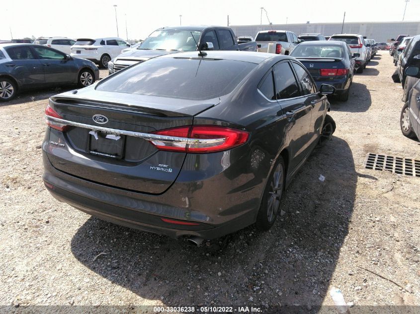 2018 FORD FUSION HYBRID SE HYBRID 3FA6P0LU1JR269510