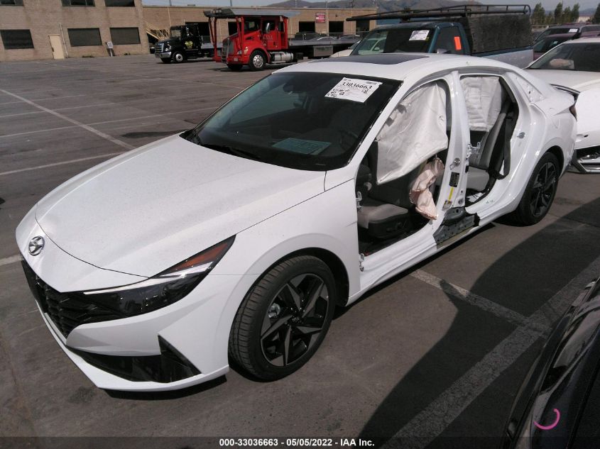 2021 HYUNDAI ELANTRA HYBRID LIMITED KMHLN4AJ7MU011097