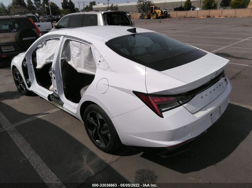2021 HYUNDAI ELANTRA HYBRID LIMITED KMHLN4AJ7MU011097
