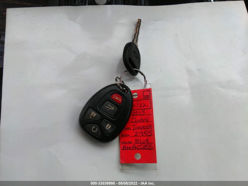 2015 CHEVROLET TRAVERSE LT 1GNKVHKD4FJ102405