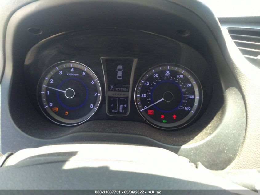 2013 HYUNDAI AZERA KMHFH4JG6DA212807