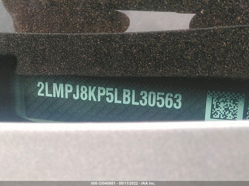 2020 LINCOLN NAUTILUS RESERVE 2LMPJ8KP5LBL30563