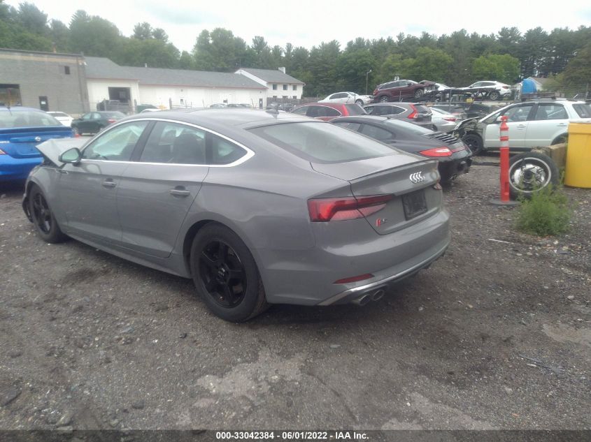 2019 AUDI S5 SPORTBACK PREMIUM PLUS WAUB4CF54KA012177