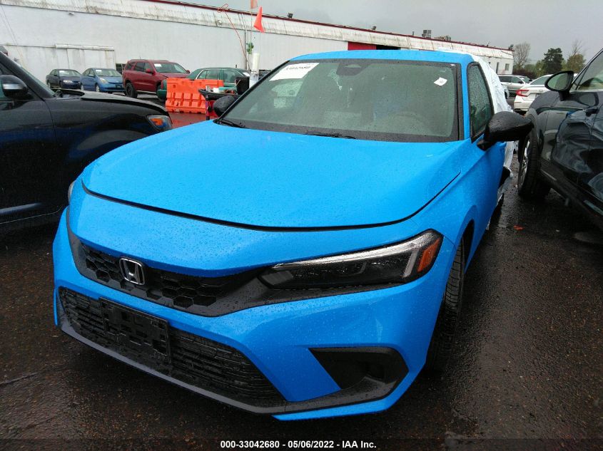 2022 HONDA CIVIC HATCHBACK SPORT 19XFL2H88NE003993