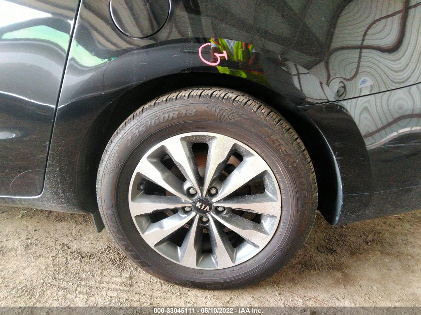 2015 KIA SEDONA SX KNDMC5C19F6031893