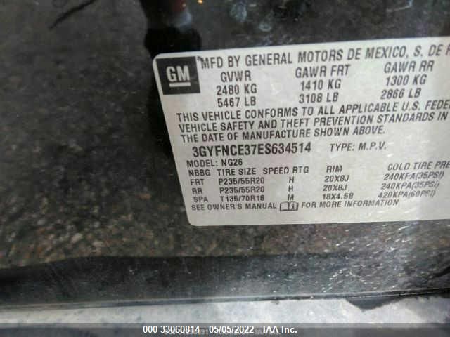 2014 CADILLAC SRX PERFORMANCE COLLECTION 3GYFNCE37ES634514