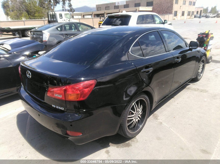 2006 LEXUS IS 250 VIN: JTHBK262X65007877