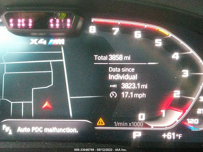 2022 BMW X4 M 5YM23EC08N9K07139