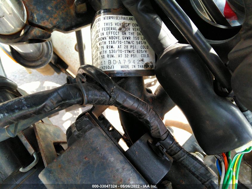 2011 KAWASAKI EX250 J JKAEXMJ11BDA79428