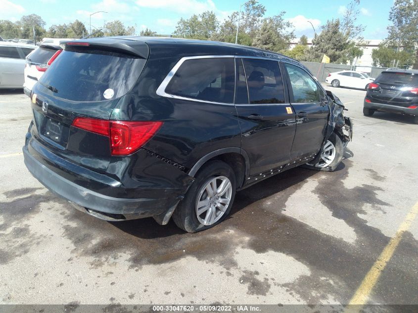 2018 HONDA PILOT LX 5FNYF5H10JB024703