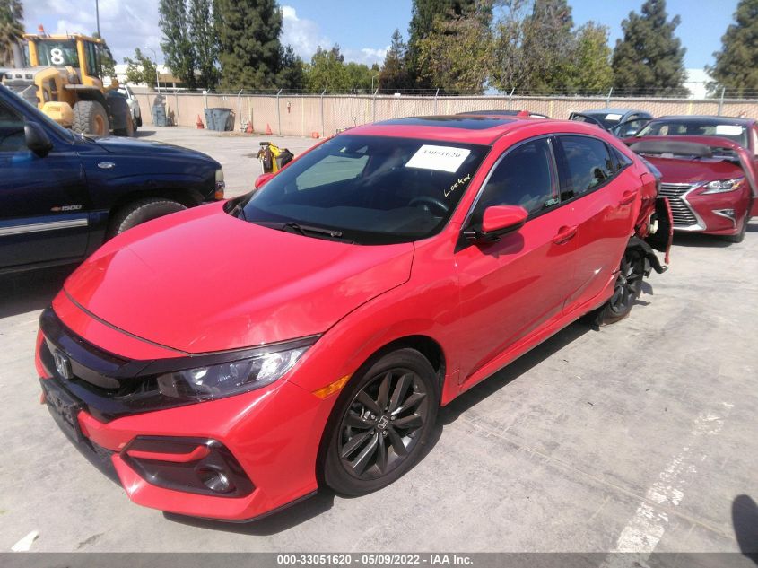 2020 HONDA CIVIC HATCHBACK EX SHHFK7H65LU407239