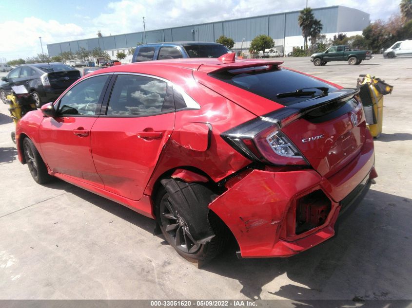 2020 HONDA CIVIC HATCHBACK EX SHHFK7H65LU407239