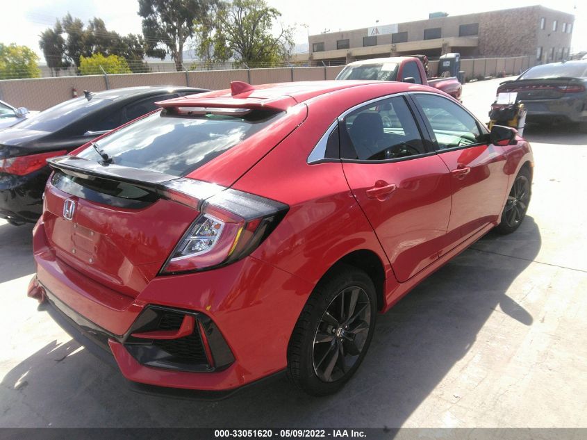 2020 HONDA CIVIC HATCHBACK EX SHHFK7H65LU407239