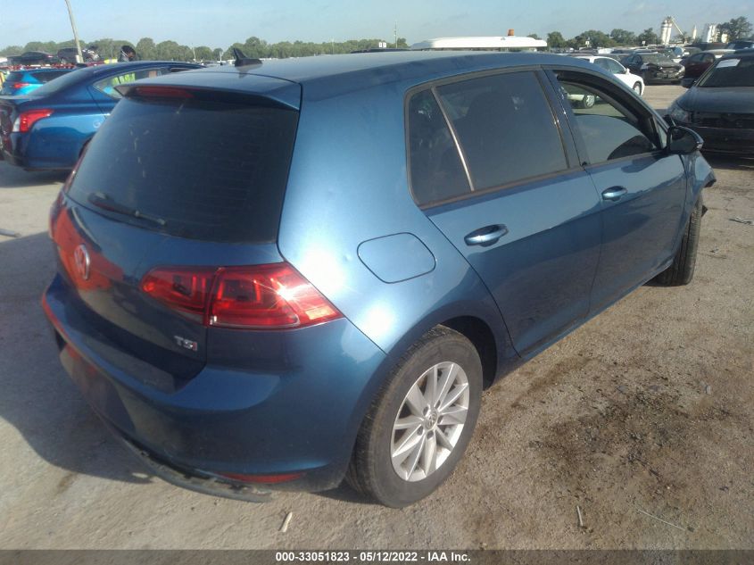2016 VOLKSWAGEN GOLF TSI S 3VW217AU5GM038232