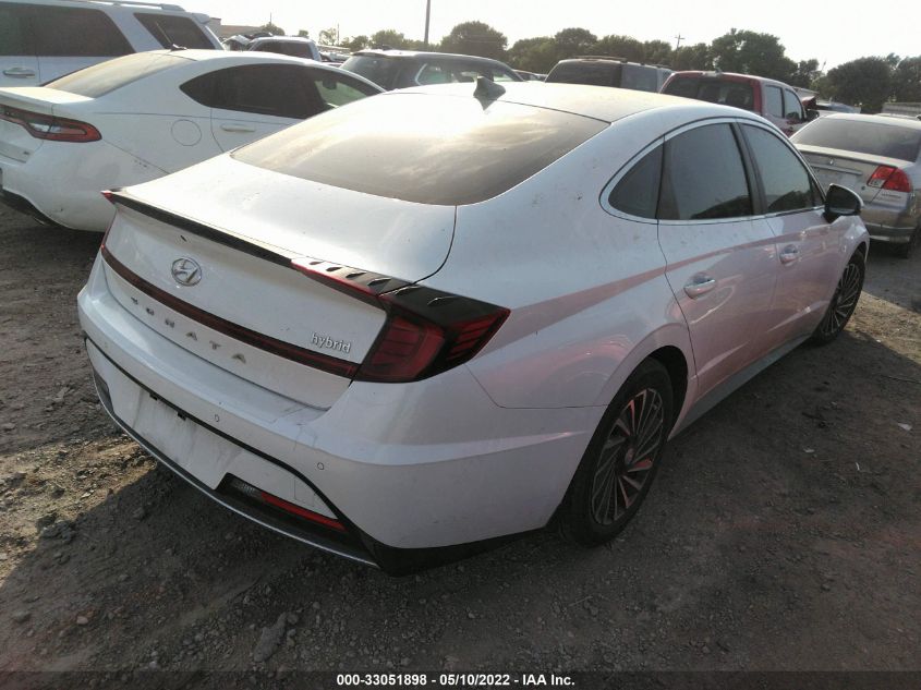 2021 HYUNDAI SONATA HYBRID LIMITED KMHL54JJXMA033676