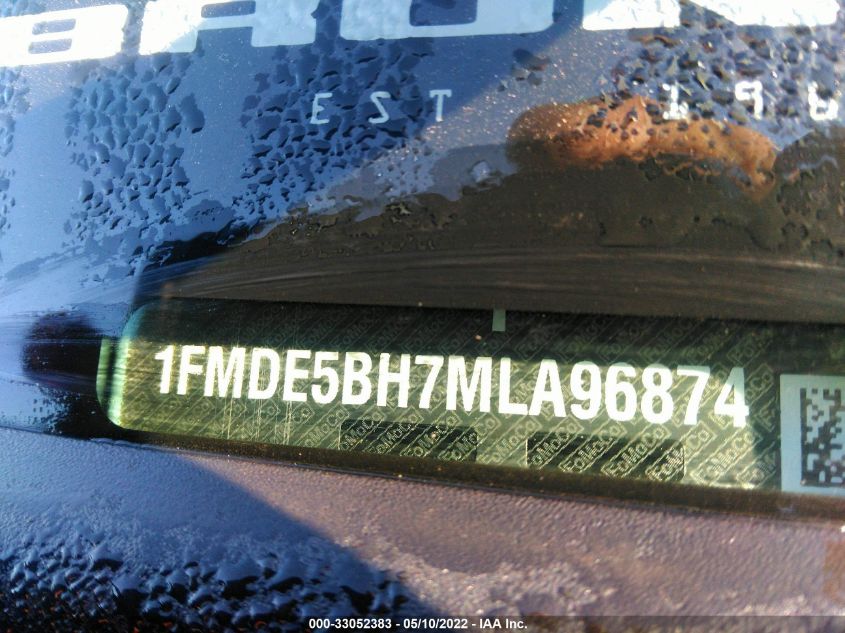 2021 FORD BRONCO BASE/BIG BEND 1FMDE5BH7MLA96874
