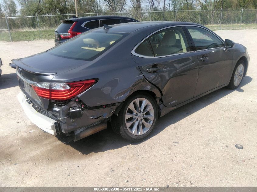 2013 LEXUS ES 300H HYBRID JTHBW1GG6D2013960