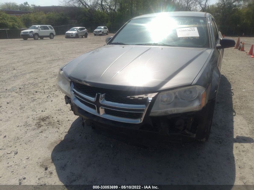 2013 DODGE AVENGER SE V6 1C3CDZAG2DN521610