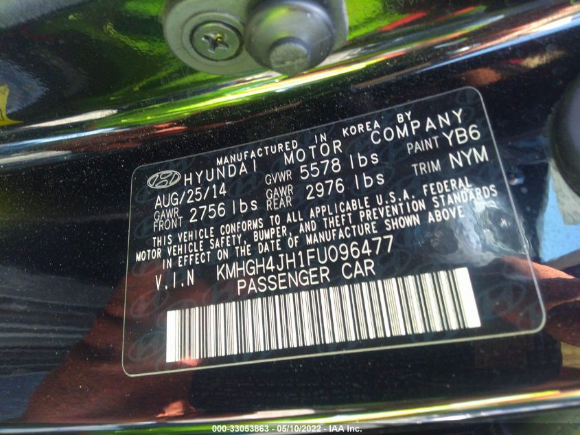2015 HYUNDAI EQUUS SIGNATURE/ULTIMATE KMHGH4JH1FU096477