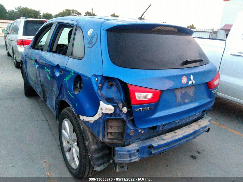 2015 MITSUBISHI OUTLANDER SPORT ES 4A4AP3AU6FE007851