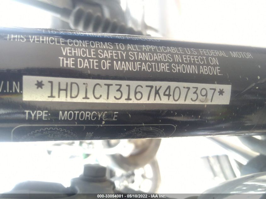 2007 HARLEY-DAVIDSON XL1200 C 1HD1CT3167K407397