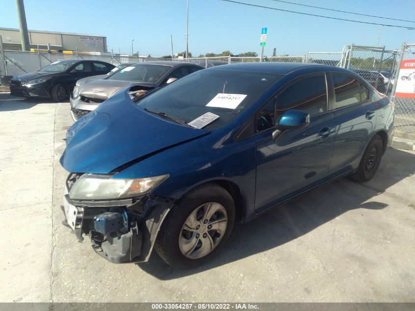 2013 HONDA CIVIC SDN LX 19XFB2F54DE074117