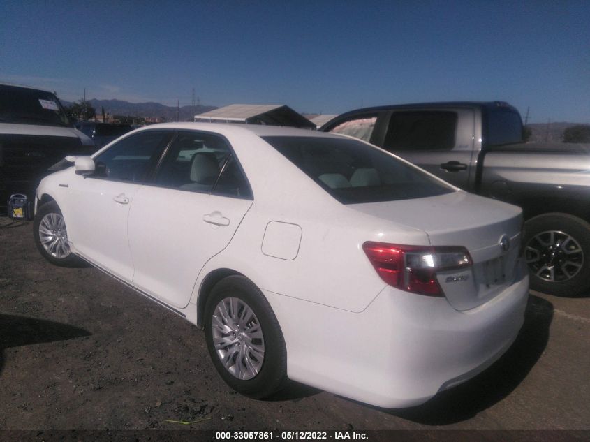 2013 TOYOTA CAMRY HYBRID LE/XLE 4T1BD1FK8DU089581