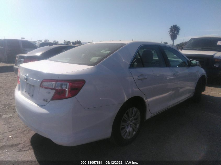2013 TOYOTA CAMRY HYBRID LE/XLE 4T1BD1FK8DU089581