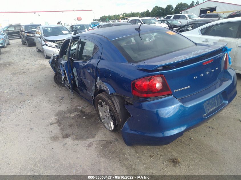 2014 DODGE AVENGER SE 1C3CDZAB8EN174743