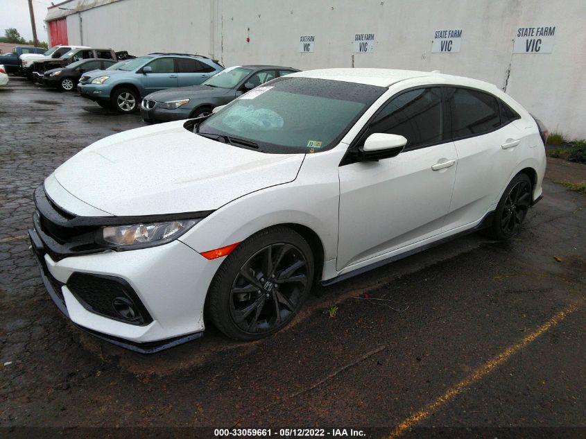 2018 HONDA CIVIC HATCHBACK SPORT SHHFK7H45JU237430