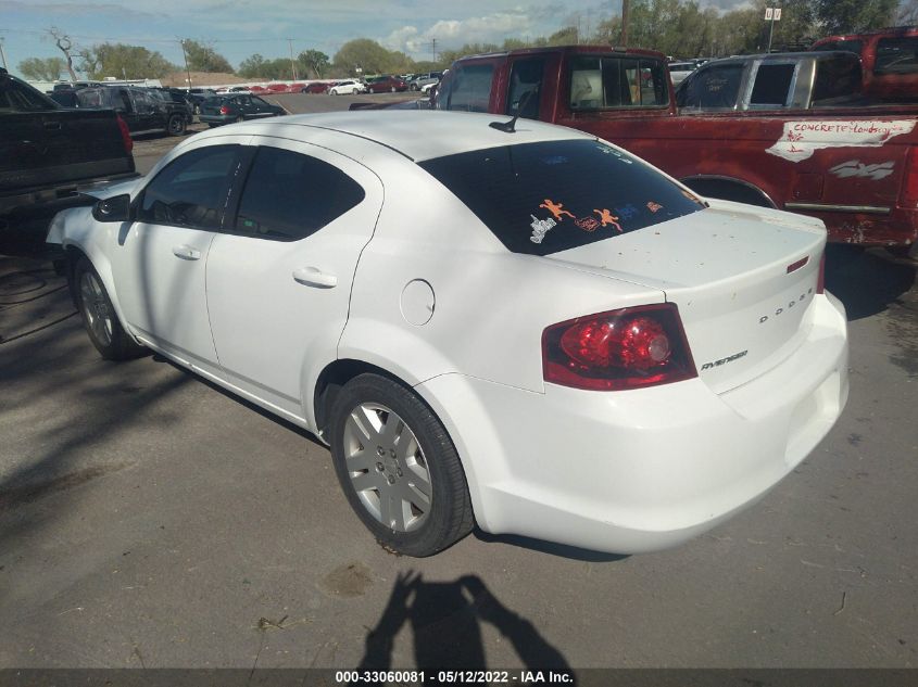 2014 DODGE AVENGER SE 1C3CDZAB7EN216237