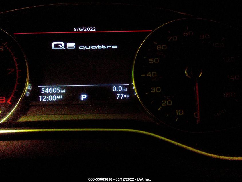 2019 AUDI Q5 PREMIUM WA1ANAFYXK2118650
