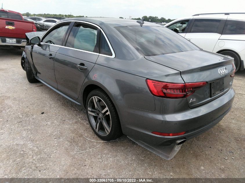 2017 AUDI A4 PREMIUM PLUS WAUENAF49HN053783