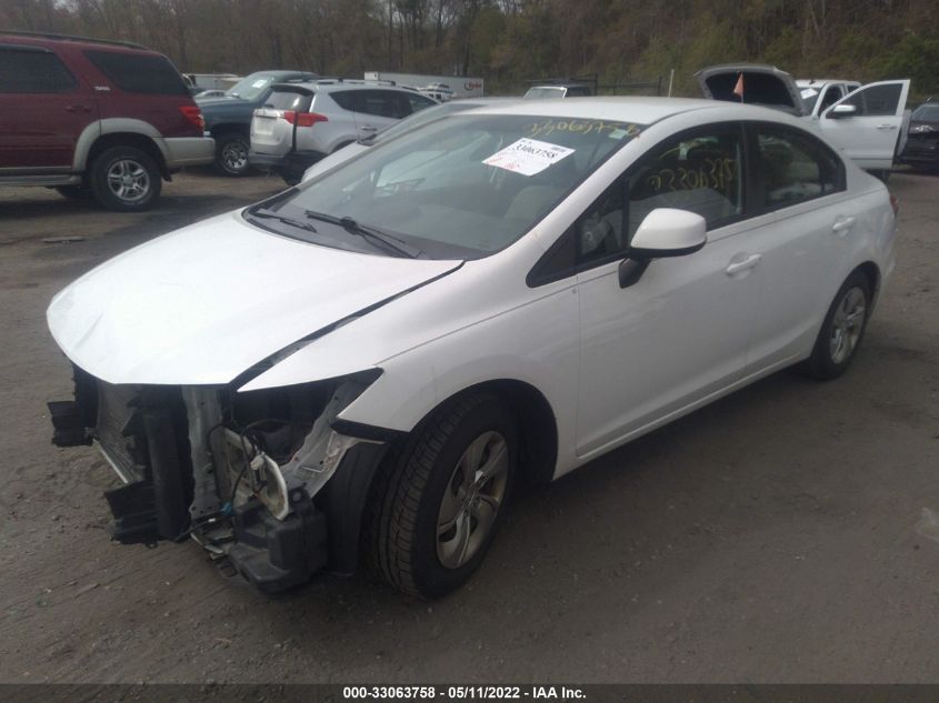 2013 HONDA CIVIC SDN LX 2HGFB2F5XDH553311