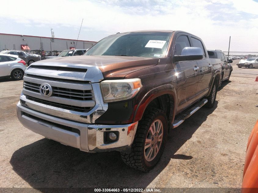 2014 TOYOTA TUNDRA 4WD TRUCK PLATINUM/1794 5TFAW5F17EX410809