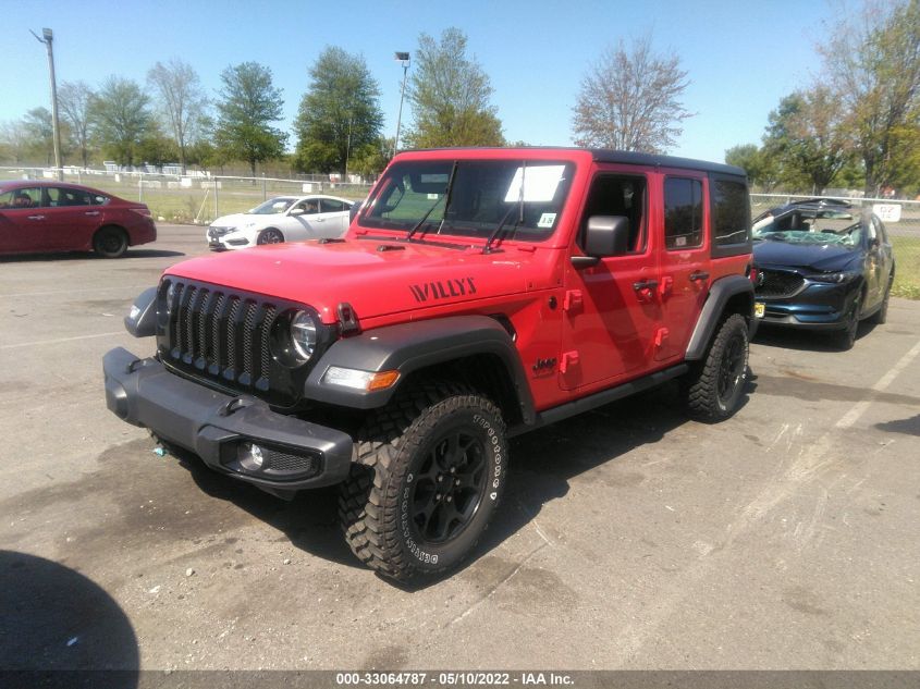 2021 JEEP WRANGLER UNLIMITED WILLYS 1C4HJXDG6MW651555