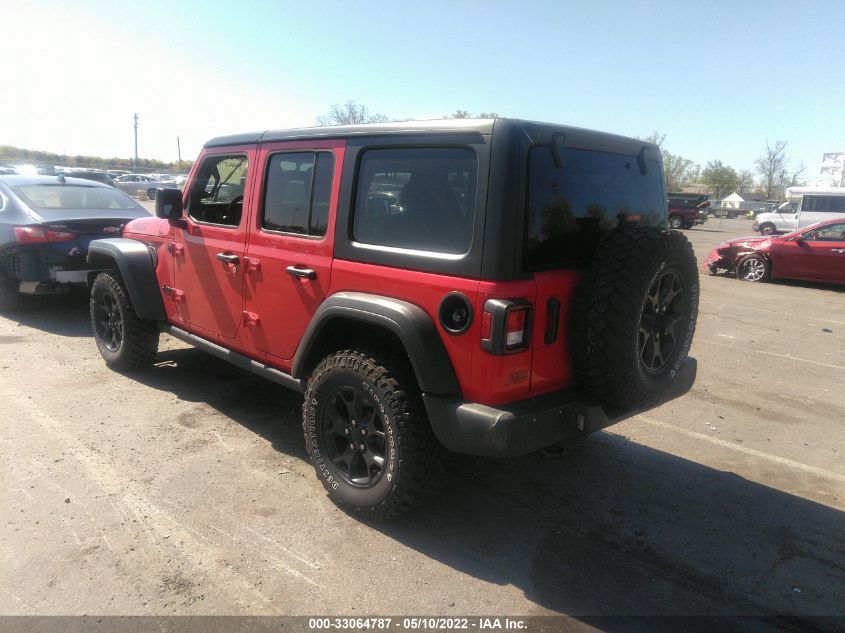 2021 JEEP WRANGLER UNLIMITED WILLYS 1C4HJXDG6MW651555