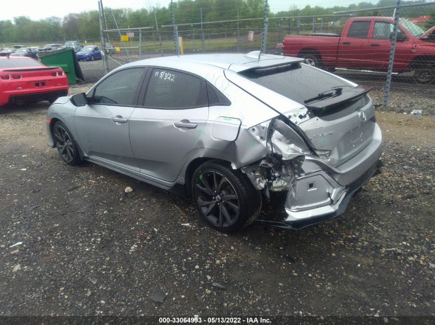 2019 HONDA CIVIC HATCHBACK SPORT SHHFK7H43KU423176