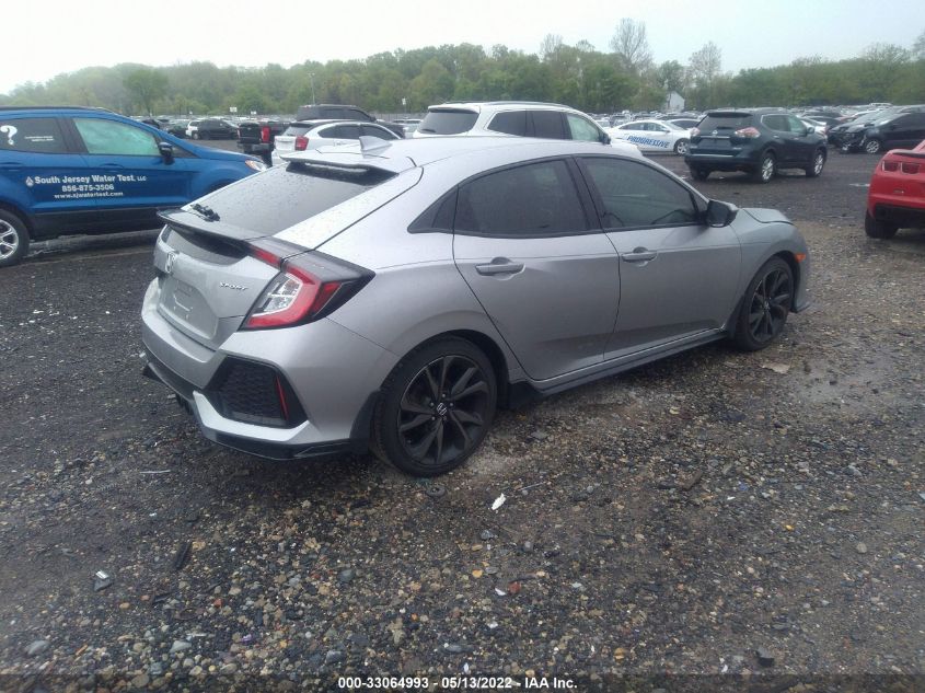 2019 HONDA CIVIC HATCHBACK SPORT SHHFK7H43KU423176