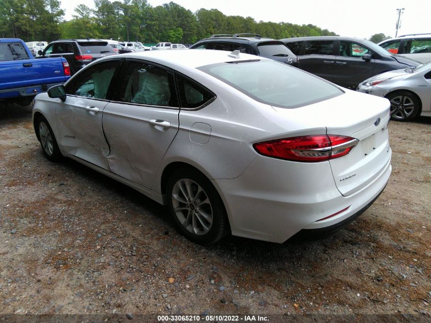 2019 FORD FUSION HYBRID SE 3FA6P0LU7KR256746