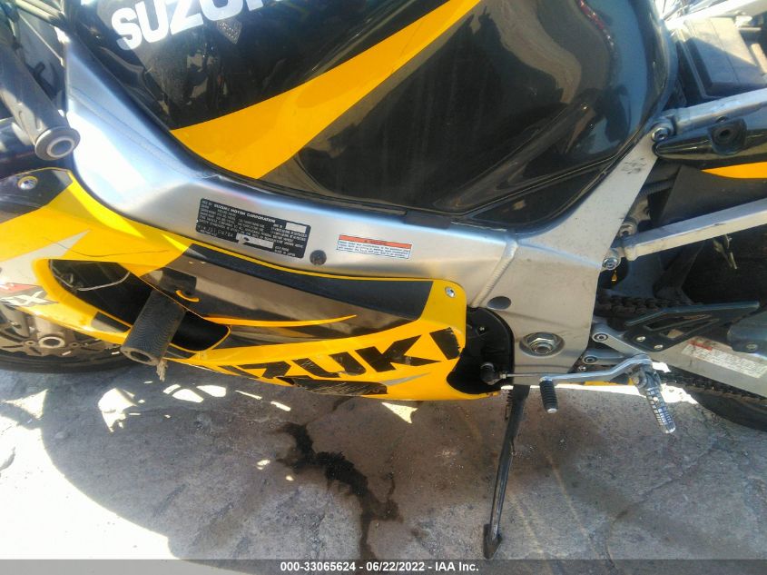 2002 SUZUKI GSX-R600 JS1GN7BA022107663