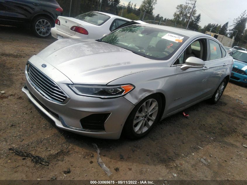 2019 FORD FUSION HYBRID SEL 3FA6P0MUXKR221617