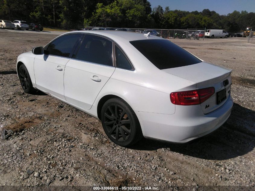 2013 AUDI A4 PREMIUM PLUS WAUFFAFL9DN046142