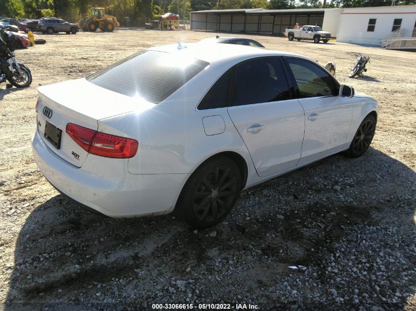 2013 AUDI A4 PREMIUM PLUS WAUFFAFL9DN046142