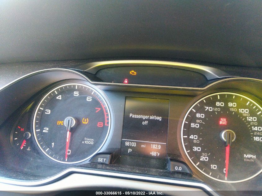 2013 AUDI A4 PREMIUM PLUS WAUFFAFL9DN046142