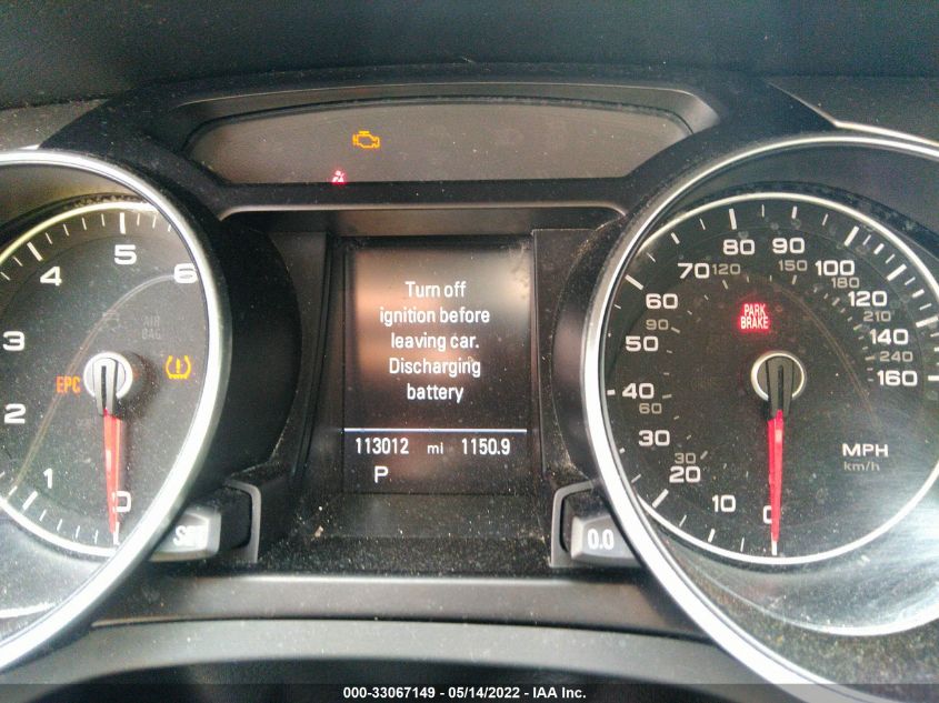 2013 AUDI A5 PREMIUM PLUS WAULFAFR6DA079114