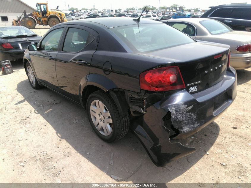 2013 DODGE AVENGER SE 1C3CDZAB7DN571875